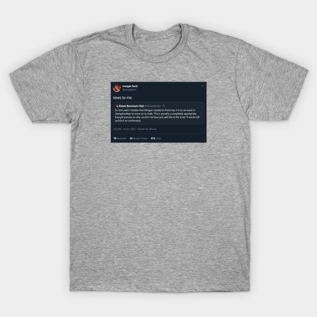 news to me T-Shirt by Half In Half Out Podcast